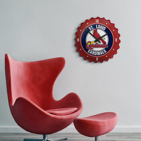 St. Louis Cardinals: Bottle Cap Wall Clock - The Fan-Brand