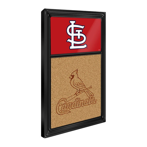 St. Louis Cardinals: Dual Logo - Cork Note Board - The Fan-Brand