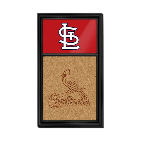 St. Louis Cardinals: Dual Logo - Cork Note Board - The Fan-Brand