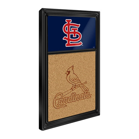 St. Louis Cardinals: Dual Logo - Cork Note Board - The Fan-Brand