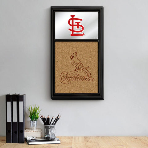 St. Louis Cardinals: Dual Logo - Mirrored Dry Erase Note Board - The Fan-Brand