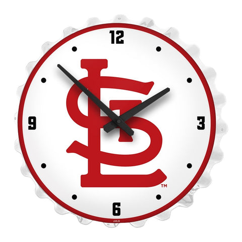 St. Louis Cardinals: Logo - Bottle Cap Lighted Wall Clock - The Fan-Brand