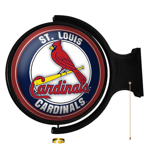 St. Louis Cardinals: Original Round Rotating Lighted Wall Sign - The Fan-Brand