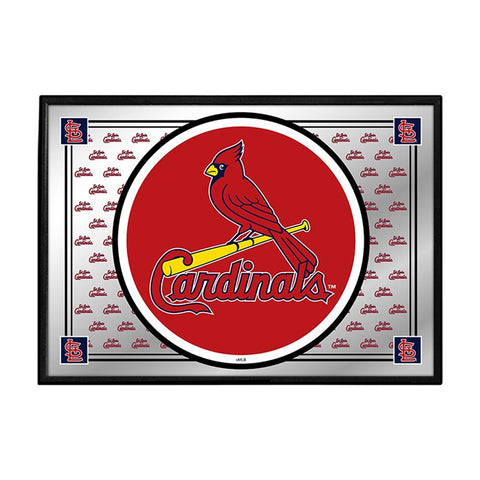 St. Louis Cardinals: Team Spirit - Framed Mirrored Wall Sign - The Fan-Brand