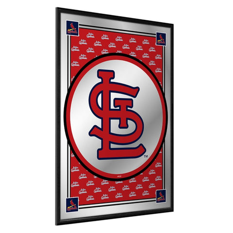 St. Louis Cardinals: Vertical Team Spirit - Framed Mirrored Wall Sign - The Fan-Brand