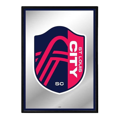 St. Louis CITY SC: Framed Mirrored Wall Sign - The Fan-Brand
