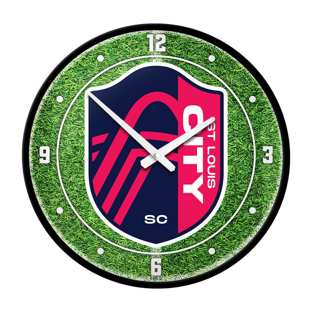 St. Louis CITY SC: Pitch - Modern Disc Wall Clock - The Fan-Brand