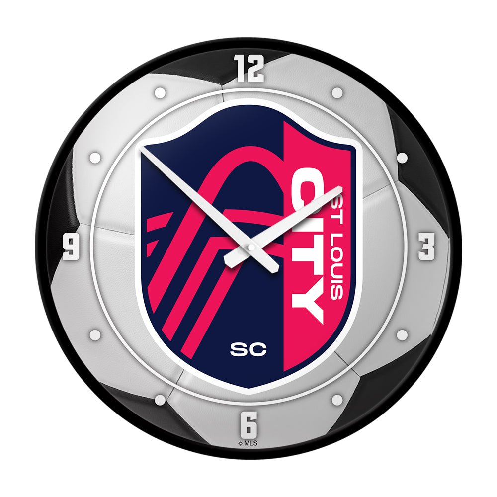 St. Louis CITY SC: Soccer Ball - Modern Disc Wall Clock - The Fan-Brand