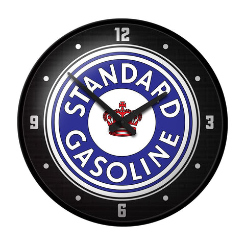 Standard: Red Crown - Modern Disc Wall Clock - The Fan-Brand