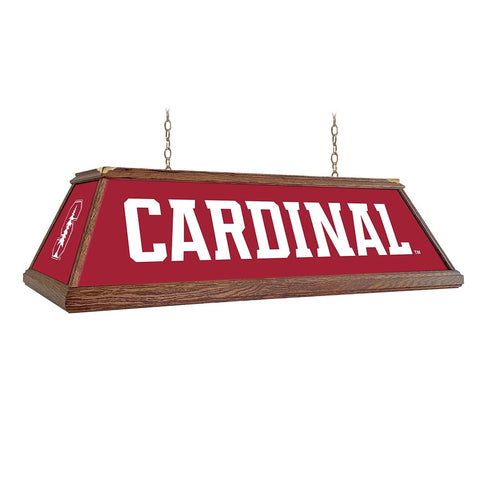 Stanford Cardinal: Cardinal - Premium Wood Pool Table Light - The Fan-Brand