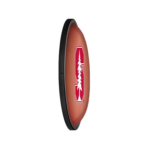 Stanford Cardinals: Pigskin - Oval Slimline Lighted Wall Sign - The Fan-Brand