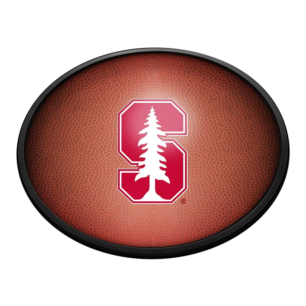 Stanford Cardinals: Pigskin - Oval Slimline Lighted Wall Sign - The Fan-Brand