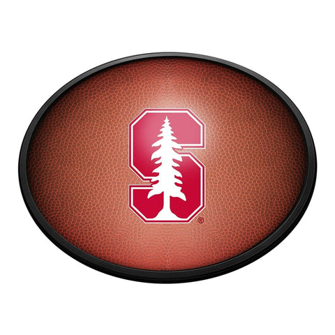 Stanford Cardinals: Pigskin - Oval Slimline Lighted Wall Sign - The Fan-Brand