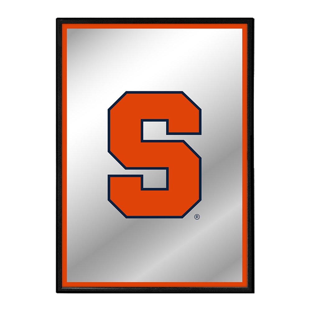 Syracuse Orange: Logo - Framed Mirrored Wall Sign - The Fan-Brand