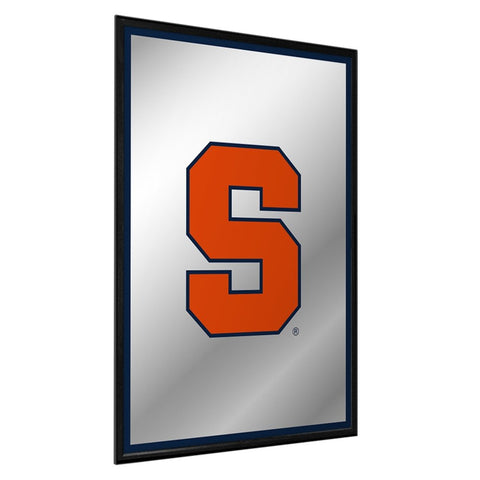 Syracuse Orange: Logo - Framed Mirrored Wall Sign - The Fan-Brand