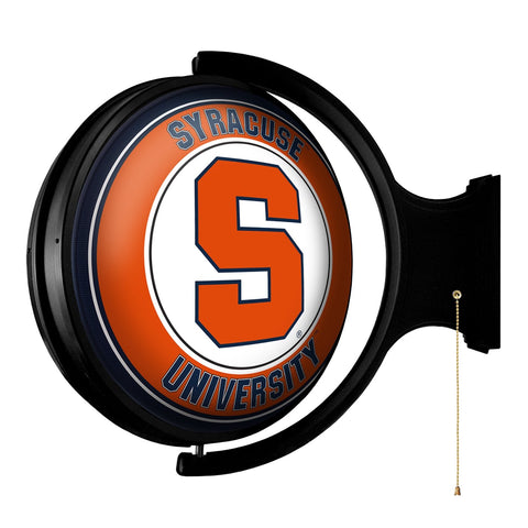 Syracuse Orange: Original Round Rotating Lighted Wall Sign - The Fan-Brand