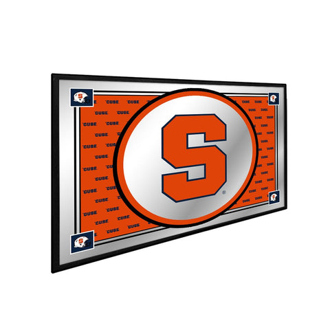 Syracuse Orange: Team Spirit - Framed Mirrored Wall Sign - The Fan-Brand