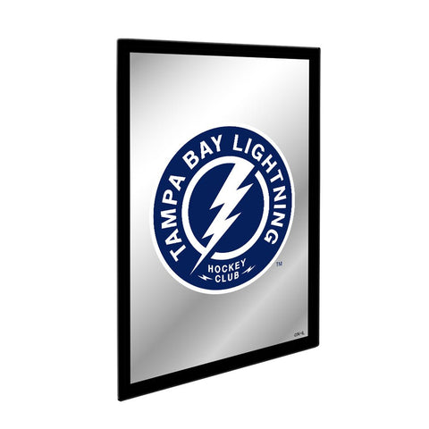 Tampa Bay Lightning: Logo - Framed Mirrored Wall Sign - The Fan-Brand