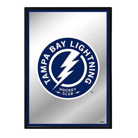 Tampa Bay Lightning: Logo - Framed Mirrored Wall Sign - The Fan-Brand