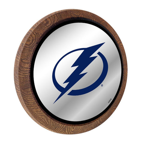 Tampa Bay Lightning: Mirrored Barrel Top Wall Sign - The Fan-Brand