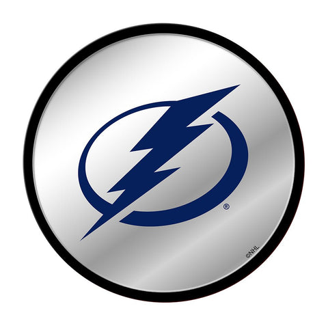 Tampa Bay Lightning: Modern Disc Mirrored Wall Sign - The Fan-Brand