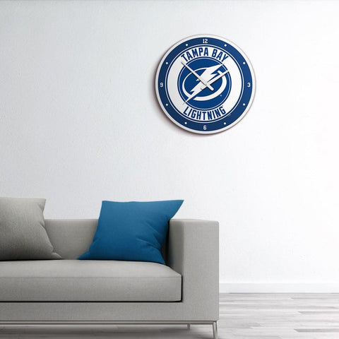 Tampa Bay Lightning: Modern Disc Wall Clock - The Fan-Brand