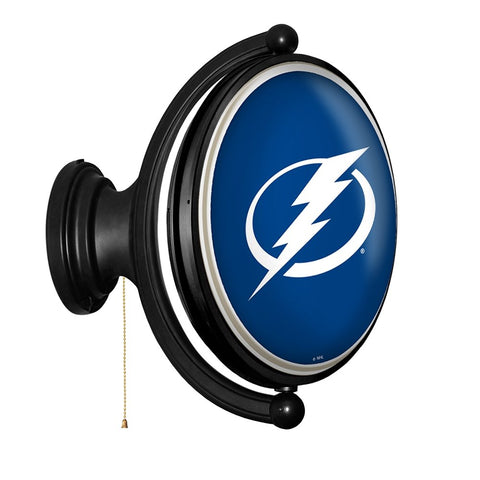 Tampa Bay Lightning: Original Oval Rotating Lighted Wall Sign - The Fan-Brand