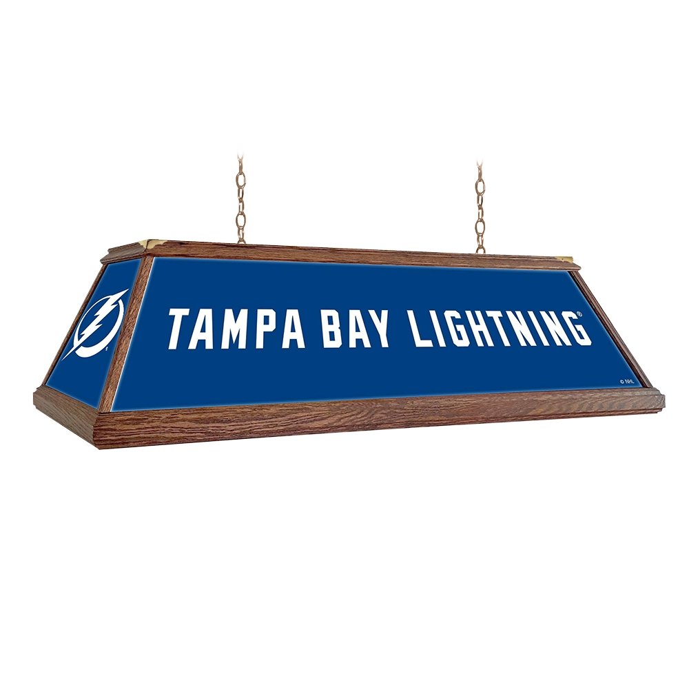 Tampa Bay Lightning: Premium Wood Pool Table Light - The Fan-Brand