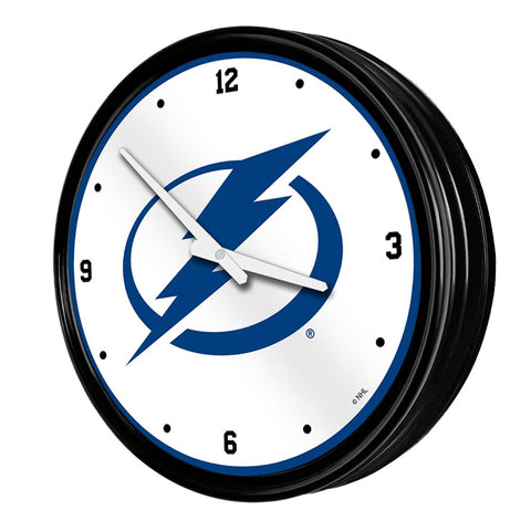 Tampa Bay Lightning: Retro Lighted Wall Clock - The Fan-Brand