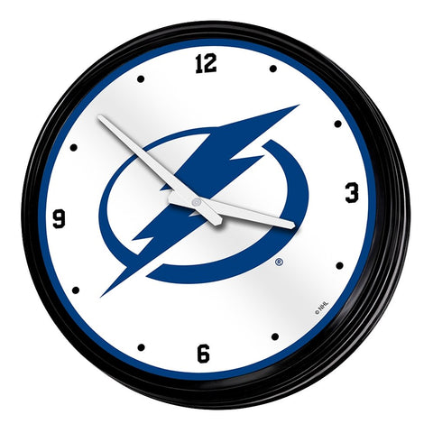 Tampa Bay Lightning: Retro Lighted Wall Clock - The Fan-Brand