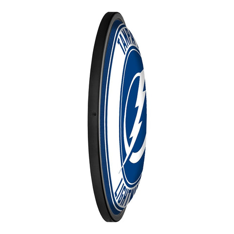 Tampa Bay Lightning: Round Slimline Lighted Wall Sign - The Fan-Brand