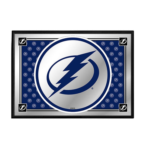 Tampa Bay Lightning: Team Spirit - Framed Mirrored Wall Sign - The Fan-Brand