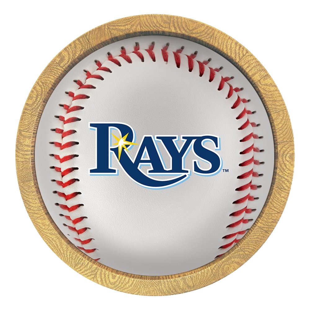 Tampa Bay Rays: Barrel Framed Lighted Wall Sign - The Fan-Brand