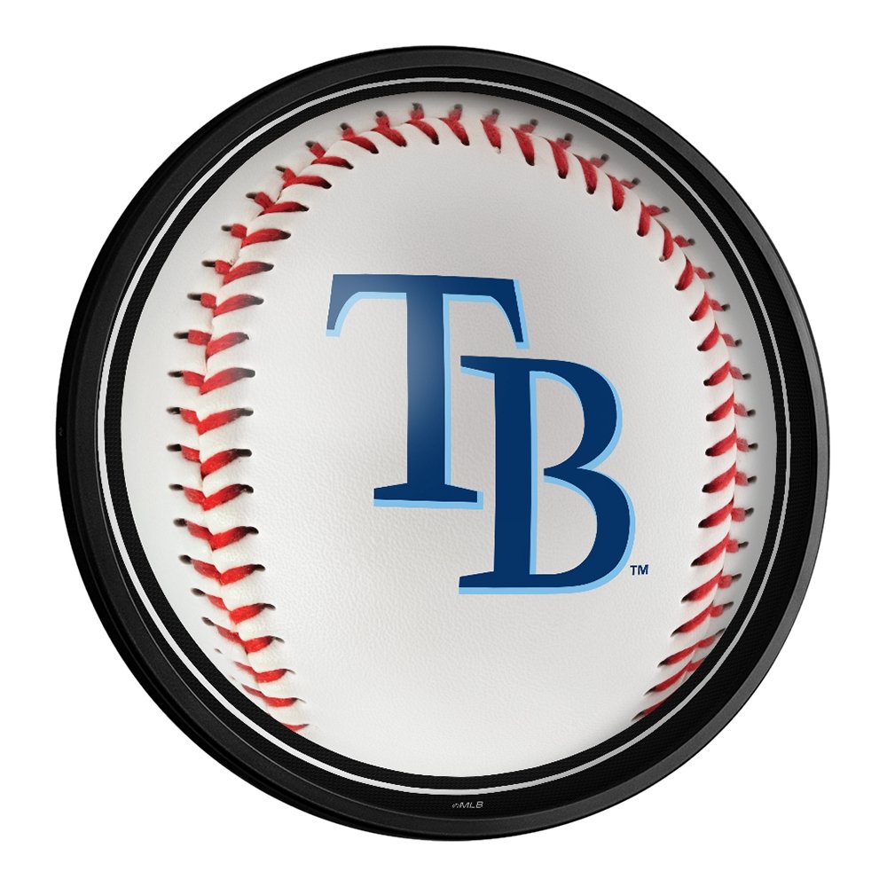 Tampa Bay Rays: Baseball - Round Slimline Lighted Wall Sign - The Fan-Brand
