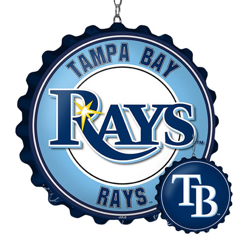 Tampa Bay Rays: Double-Sided Bottle Cap Dangler - The Fan-Brand