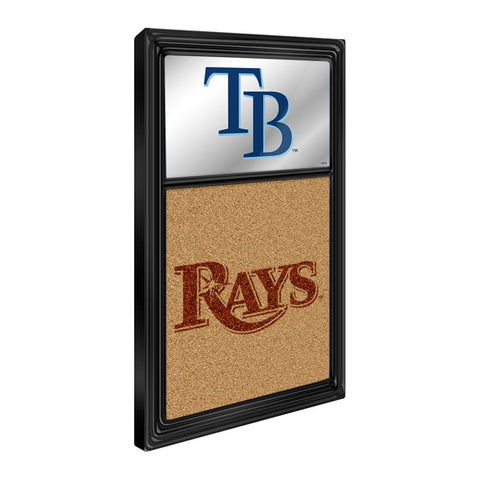 Tampa Bay Rays: Dual Logo - Mirrored Dry Erase Note Board - The Fan-Brand