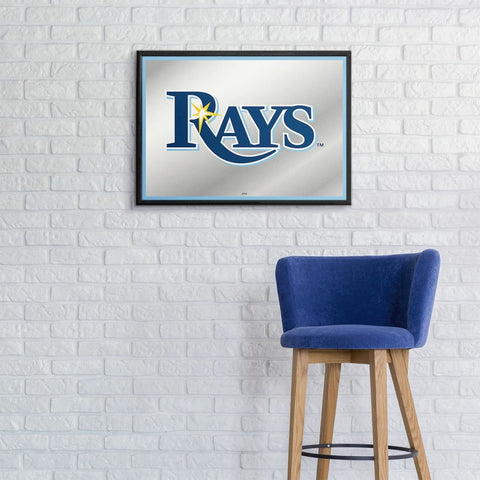 Tampa Bay Rays: Framed Mirrored Wall Sign - The Fan-Brand