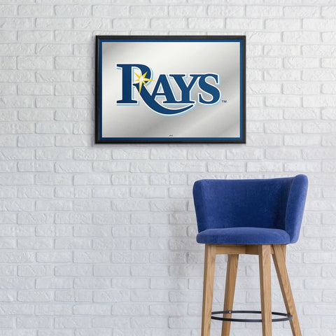 Tampa Bay Rays: Framed Mirrored Wall Sign - The Fan-Brand