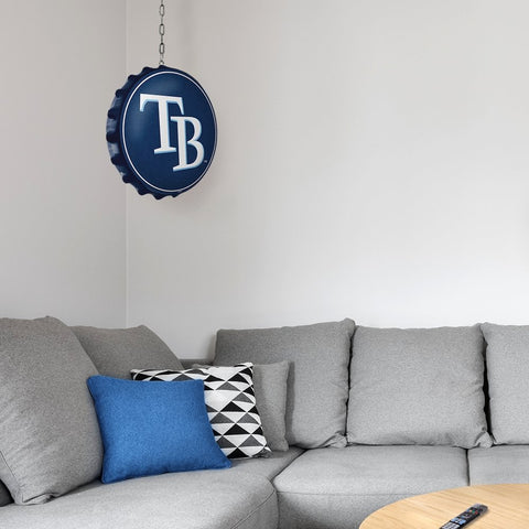 Tampa Bay Rays: Logo - Bottle Cap Dangler - The Fan-Brand