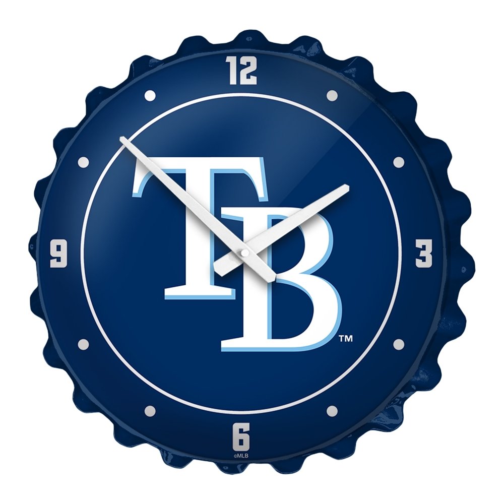 Tampa Bay Rays: Logo - Bottle Cap Wall Clock - The Fan-Brand