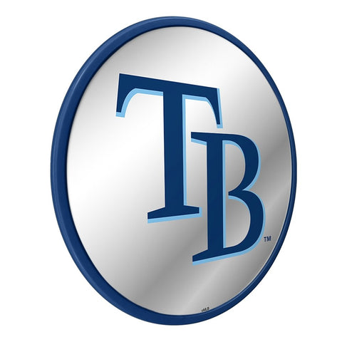 Tampa Bay Rays: Logo - Modern Disc Mirrored Wall Sign - The Fan-Brand