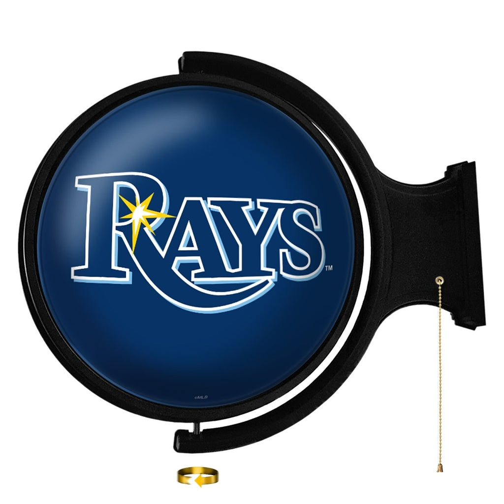 Tampa Bay Rays: Logo - Original Round Rotating Lighted Wall Sign - The Fan-Brand