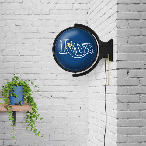 Tampa Bay Rays: Logo - Original Round Rotating Lighted Wall Sign - The Fan-Brand