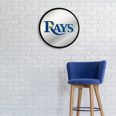 Tampa Bay Rays: Modern Disc Mirrored Wall Sign - The Fan-Brand