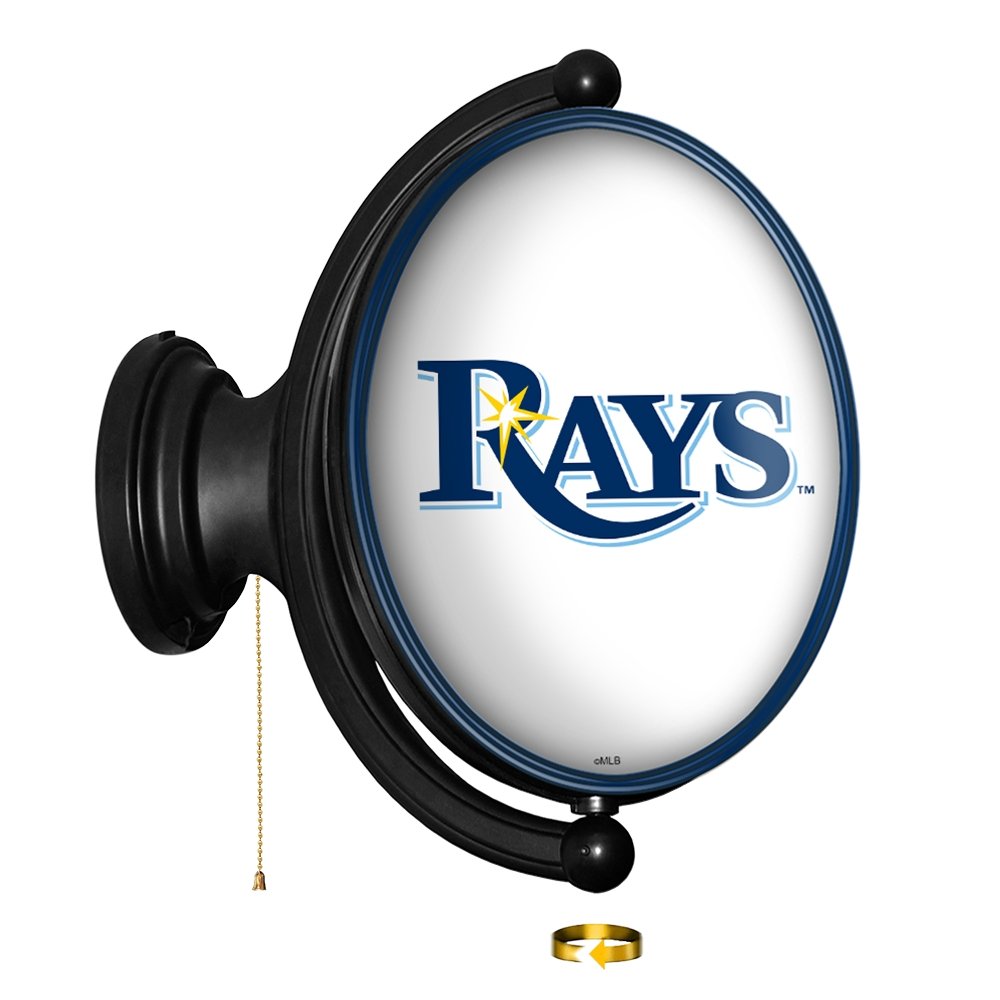 Tampa Bay Rays: Original Oval Rotating Lighted Wall Sign - The Fan-Brand
