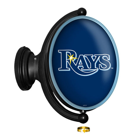 Tampa Bay Rays: Original Oval Rotating Lighted Wall Sign - The Fan-Brand