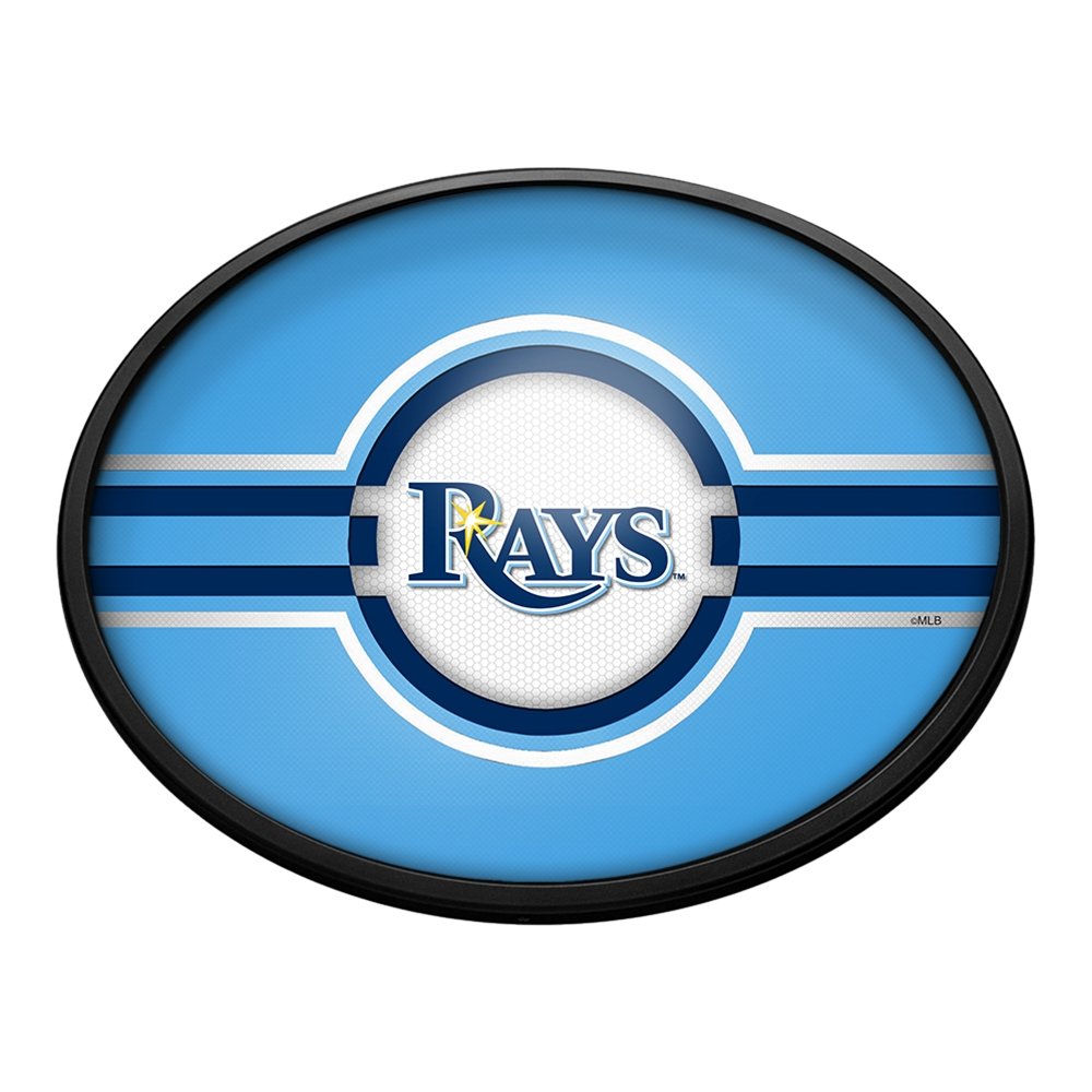 Tampa Bay Rays: Oval Slimline Lighted Wall Sign - The Fan-Brand