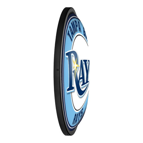 Tampa Bay Rays: Round Slimline Lighted Wall Sign - The Fan-Brand