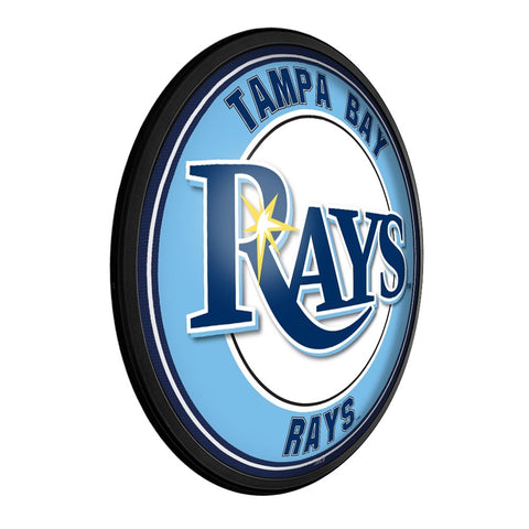 Tampa Bay Rays: Round Slimline Lighted Wall Sign - The Fan-Brand