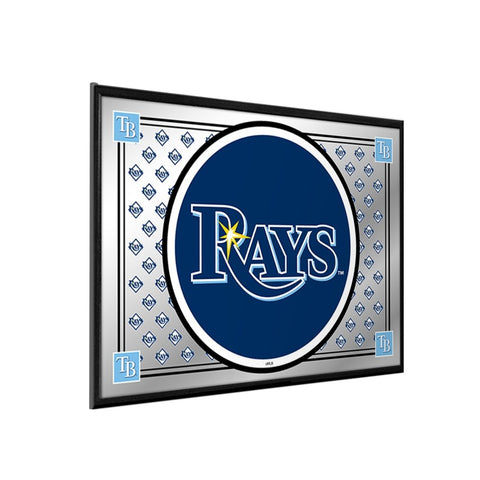 Tampa Bay Rays: Team Spirit - Framed Mirrored Wall Sign - The Fan-Brand